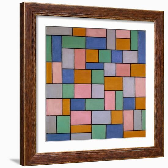 Composition in Dissonances, 1919-Theo Van Doesburg-Framed Giclee Print