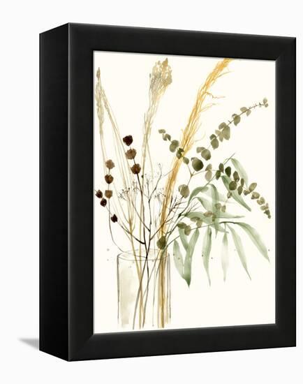Composition in Vase II-Jennifer Goldberger-Framed Stretched Canvas