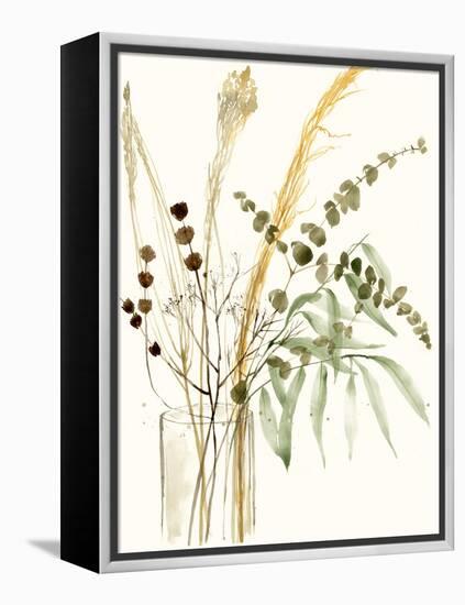 Composition in Vase II-Jennifer Goldberger-Framed Stretched Canvas