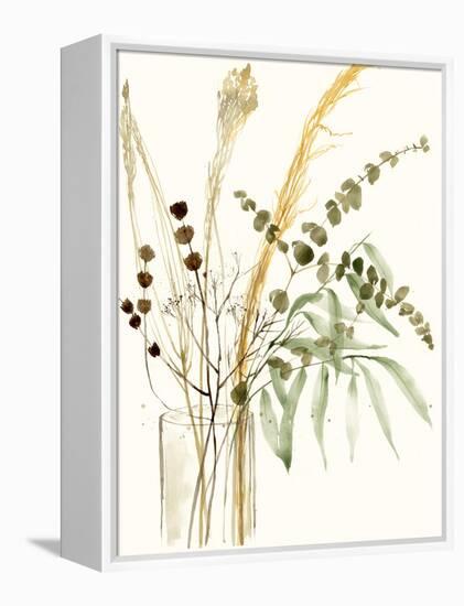 Composition in Vase II-Jennifer Goldberger-Framed Stretched Canvas