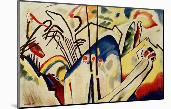 Composition IV, 1911-Wassily Kandinsky-Mounted Giclee Print