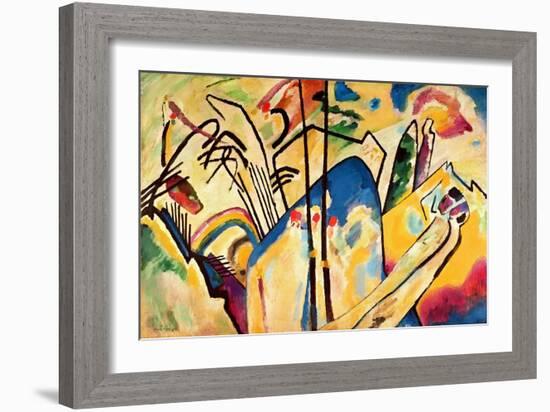 Composition No. 4, 1911-Wassily Kandinsky-Framed Giclee Print