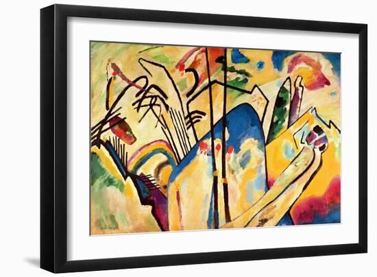 Composition No. 4, 1911-Wassily Kandinsky-Framed Giclee Print