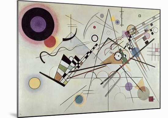 Composition no.8, 1923-Wassily Kandinsky-Mounted Art Print