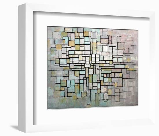 Composition No. II-Piet Mondrian-Framed Art Print