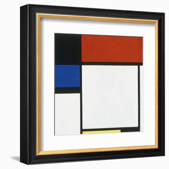 Composition No. III / Fox Trot B with Black, Red, Blue and Yellow, 1929-Piet Mondrian-Framed Art Print