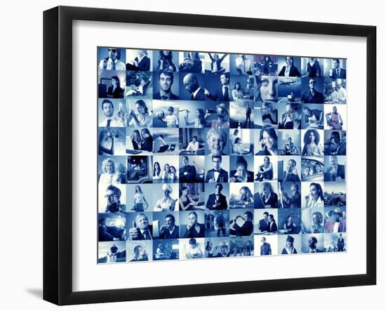 Composition of Different Kind of People-olly2-Framed Photographic Print