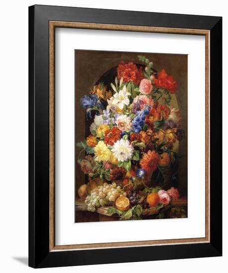 Composition of Flowers, 1839-Joseph Nigg-Framed Giclee Print