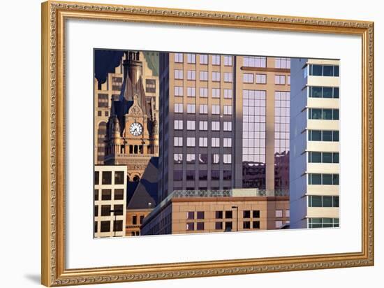 Composition of Milwaukee Buildings-benkrut-Framed Photographic Print