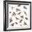 Composition of Zebra Finch Flying, Taeniopygia Guttata, against White Background-Life on White-Framed Photographic Print
