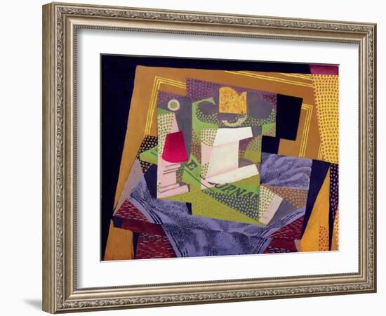 Composition on a Table, 1916-Juan Gris-Framed Giclee Print