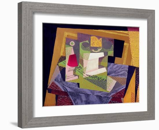 Composition on a Table, 1916-Juan Gris-Framed Giclee Print