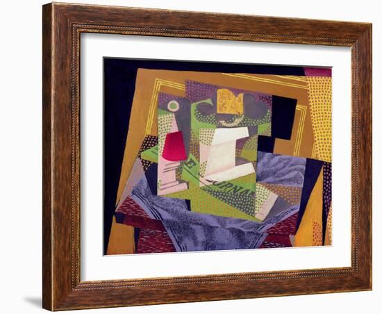 Composition on a Table, 1916-Juan Gris-Framed Giclee Print