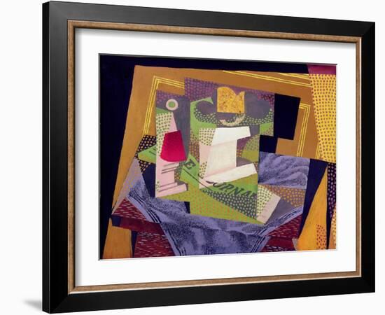 Composition on a Table, 1916-Juan Gris-Framed Giclee Print