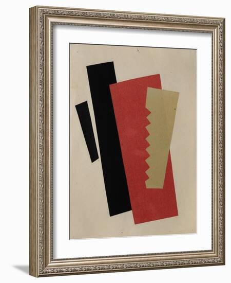 Composition (Red-Black-Gol)-Lyubov Sergeyevna Popova-Framed Giclee Print