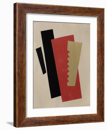 Composition (Red-Black-Gol)-Lyubov Sergeyevna Popova-Framed Giclee Print