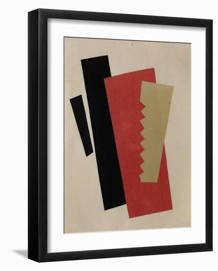 Composition (Red-Black-Gol)-Lyubov Sergeyevna Popova-Framed Giclee Print