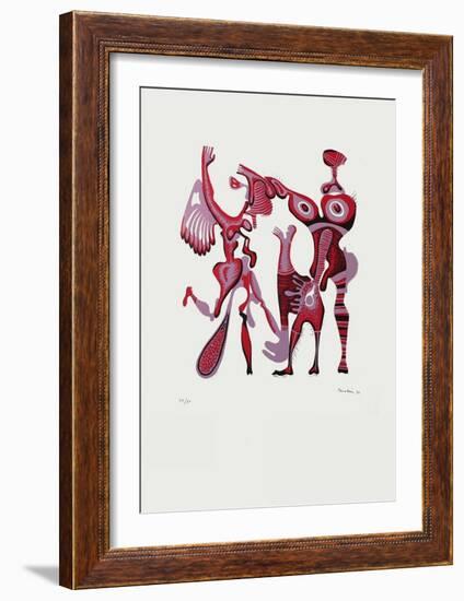 Composition Surrealiste I-Jules Perahim-Framed Limited Edition