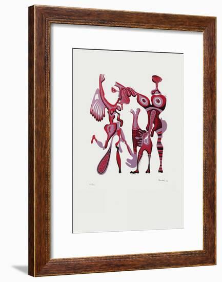 Composition Surrealiste I-Jules Perahim-Framed Limited Edition