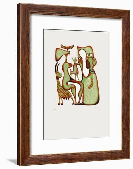 Composition Surrealiste II-Jules Perahim-Framed Limited Edition