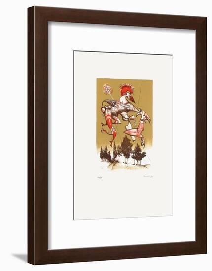 Composition Surrealiste V-Jules Perahim-Framed Limited Edition