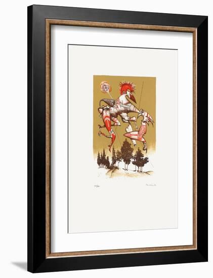 Composition Surrealiste V-Jules Perahim-Framed Limited Edition