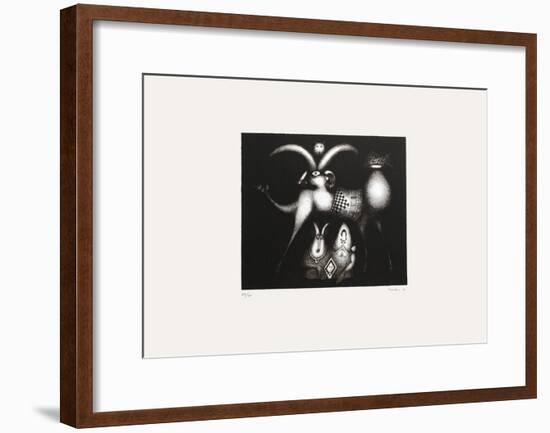 Composition Surrealiste VII-Jules Perahim-Framed Limited Edition