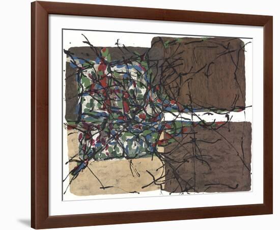 Composition VIII-160-Jean-Paul Riopelle-Framed Art Print