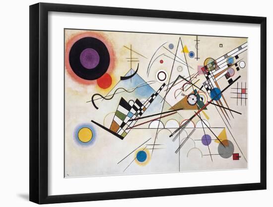 Composition VIII (1923)-Wassily Kandinsky-Framed Art Print