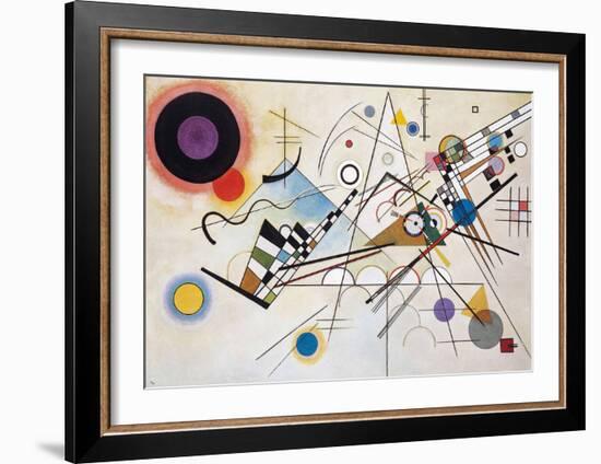 Composition VIII (1923)-Wassily Kandinsky-Framed Art Print