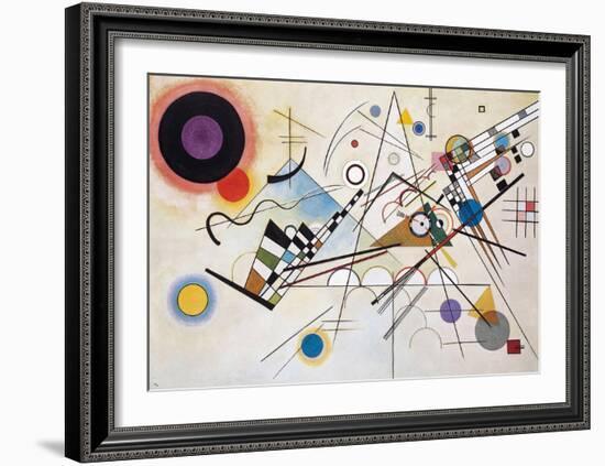 Composition VIII (1923)-Wassily Kandinsky-Framed Art Print