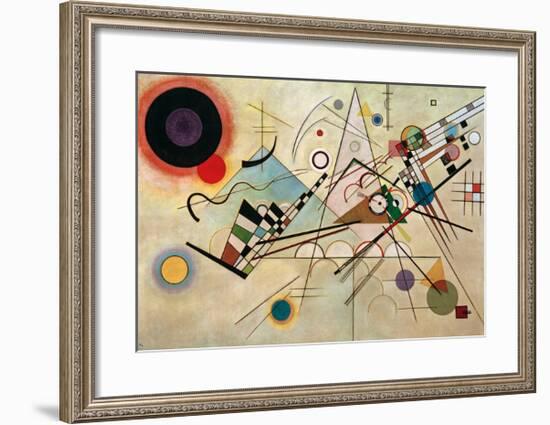 Composition VIII, 1923-Wassily Kandinsky-Framed Giclee Print