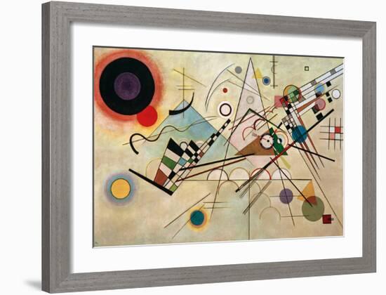 Composition VIII, 1923-Wassily Kandinsky-Framed Giclee Print