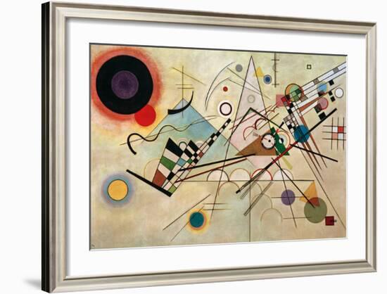 Composition VIII, 1923-Wassily Kandinsky-Framed Giclee Print