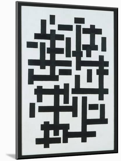 Composition White-Black, 1918-Theo van Doesburg-Mounted Giclee Print