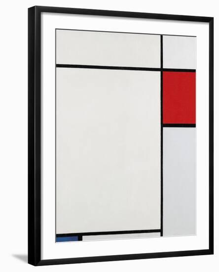 Composition with Blue and Grey, 1927-Piet Mondrian-Framed Premium Giclee Print