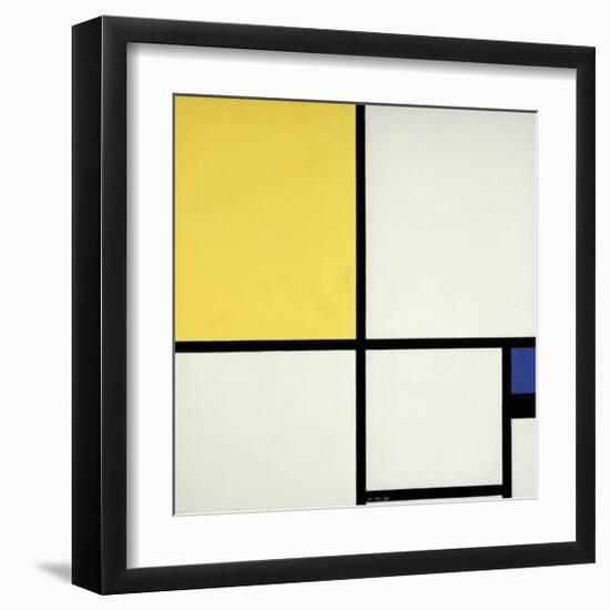 Composition with Blue and Yellow-Piet Mondrian-Framed Giclee Print