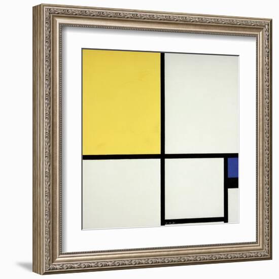 Composition with Blue and Yellow-Piet Mondrian-Framed Giclee Print