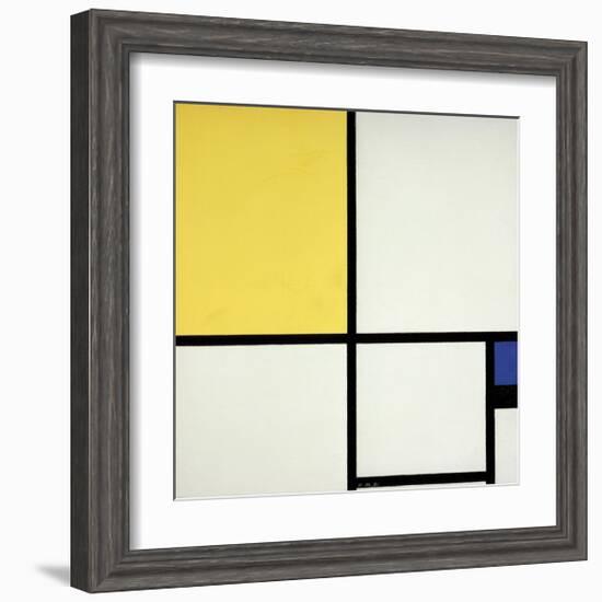 Composition with Blue and Yellow-Piet Mondrian-Framed Giclee Print