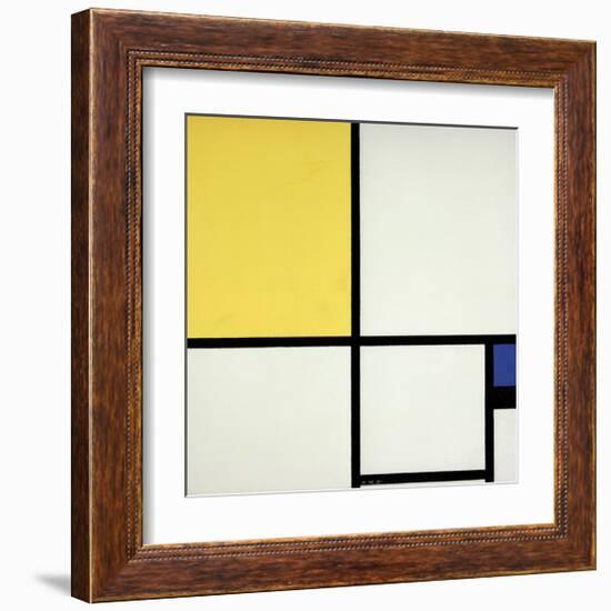 Composition with Blue and Yellow-Piet Mondrian-Framed Giclee Print