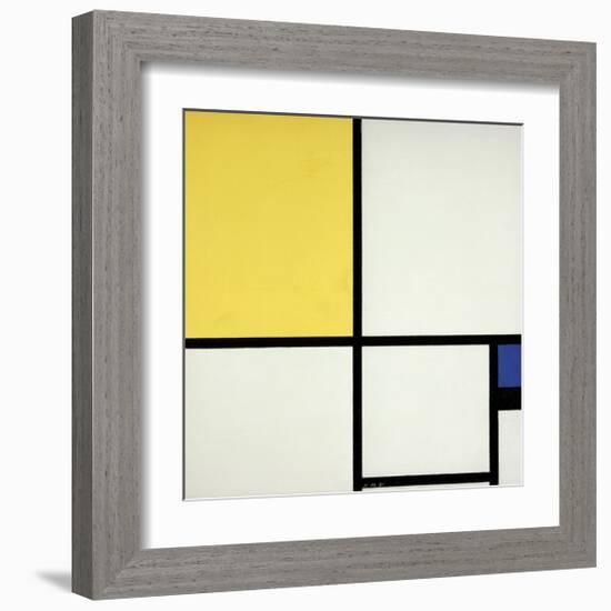 Composition with Blue and Yellow-Piet Mondrian-Framed Giclee Print