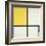 Composition with Blue and Yellow-Piet Mondrian-Framed Giclee Print