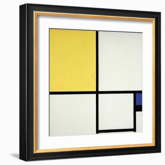 Composition with Blue and Yellow-Piet Mondrian-Framed Giclee Print