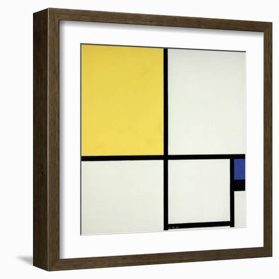 Composition with Blue and Yellow-Piet Mondrian-Framed Giclee Print