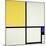 Composition with Blue and Yellow-Piet Mondrian-Mounted Art Print