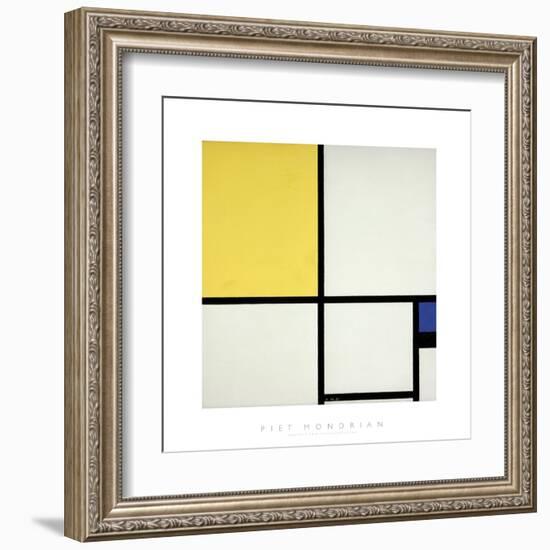 Composition with Blue and Yellow-Piet Mondrian-Framed Giclee Print