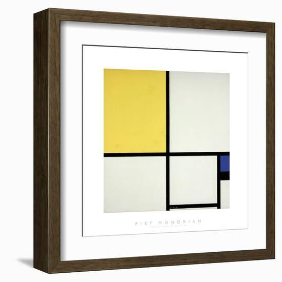 Composition with Blue and Yellow-Piet Mondrian-Framed Giclee Print