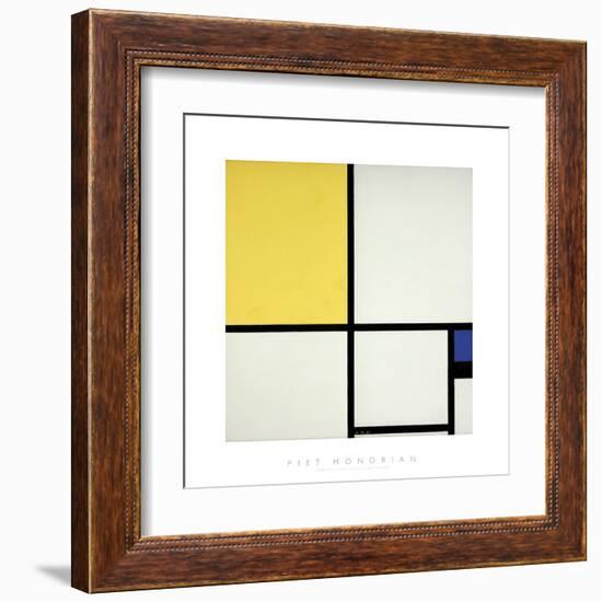 Composition with Blue and Yellow-Piet Mondrian-Framed Giclee Print