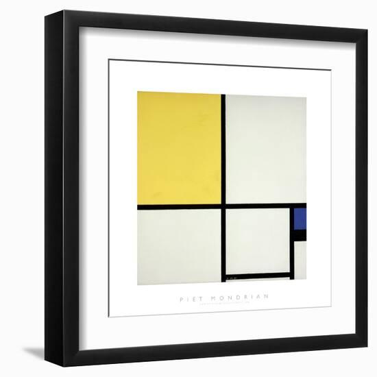 Composition with Blue and Yellow-Piet Mondrian-Framed Giclee Print