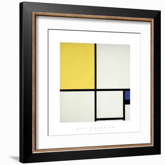 Composition with Blue and Yellow-Piet Mondrian-Framed Giclee Print